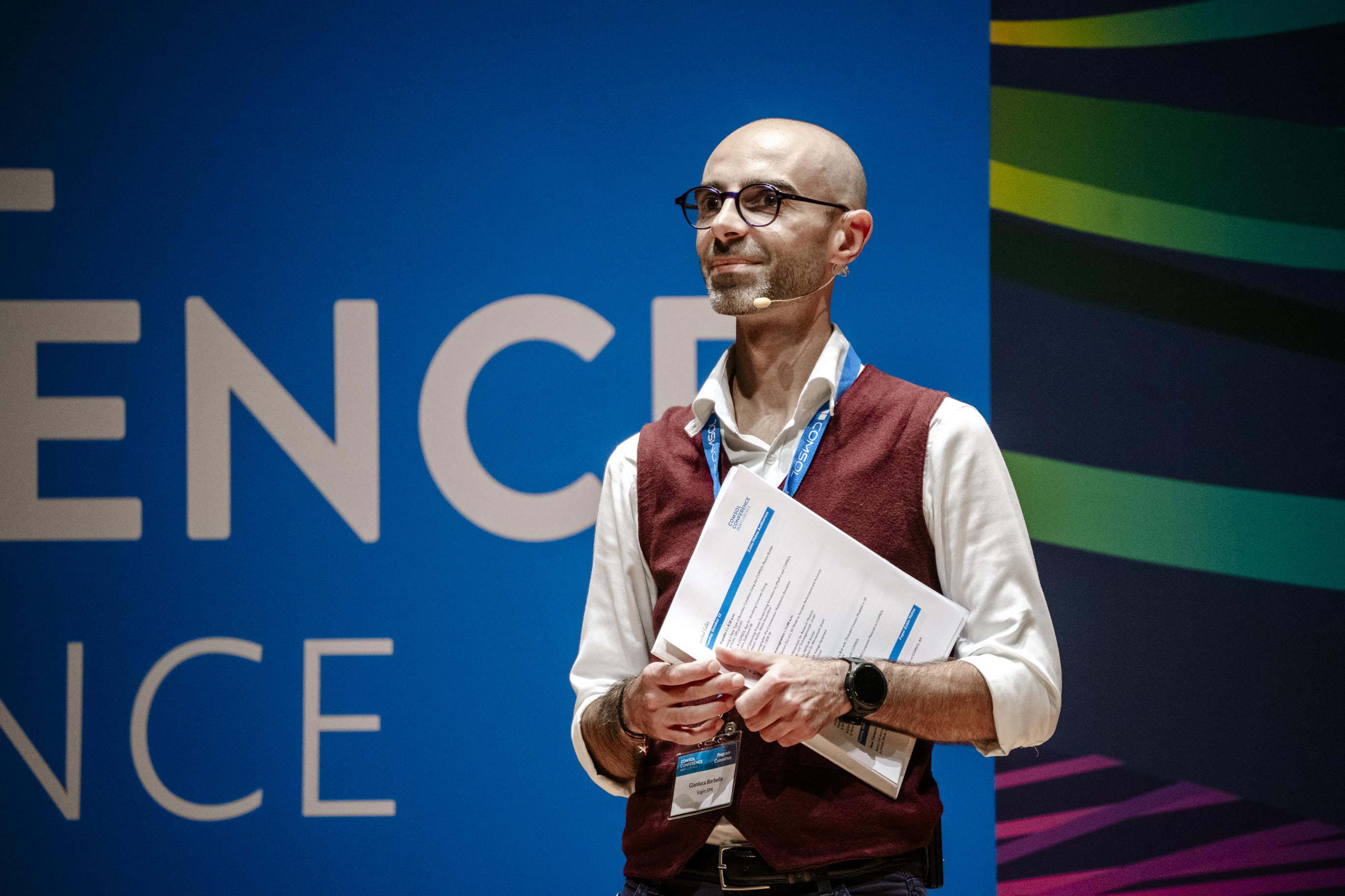 Gianluca Barbella of Sogin was a moderator of one of the invited talk sessions on structural mechanics.